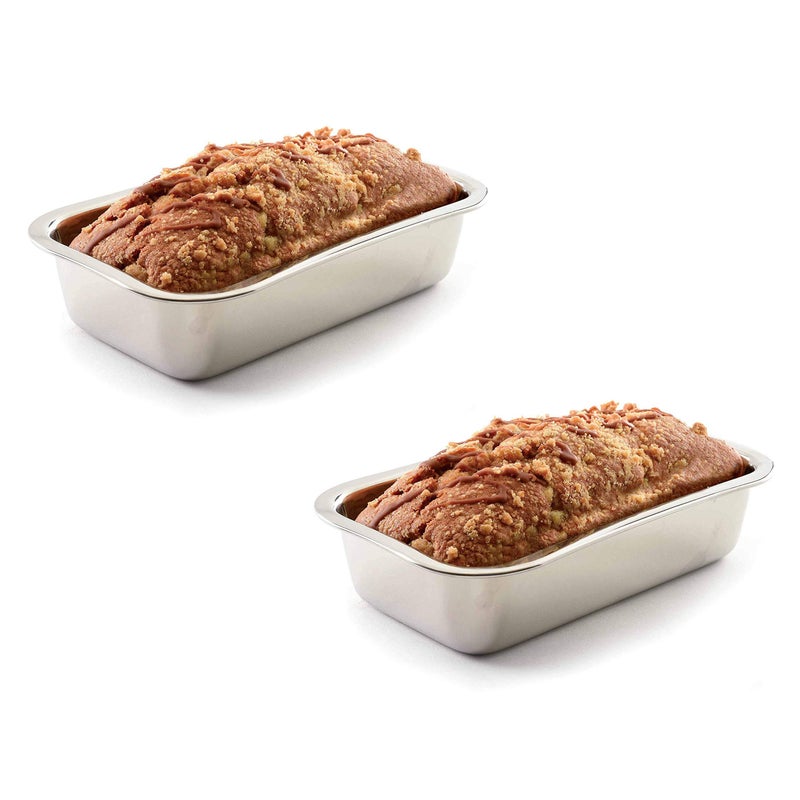 Norpro Stainless Steel Bread Loaf Meatloaf Dessert Pan With A Mirror Finish | Model 3849 (2-Pack) - Image 2